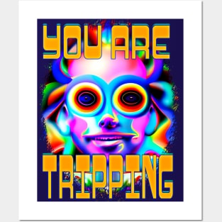 You Are Tripping- Captioned (2)- Trippy Psychedelic Art Posters and Art